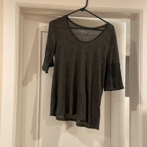 Loft small tee with sleeve detail